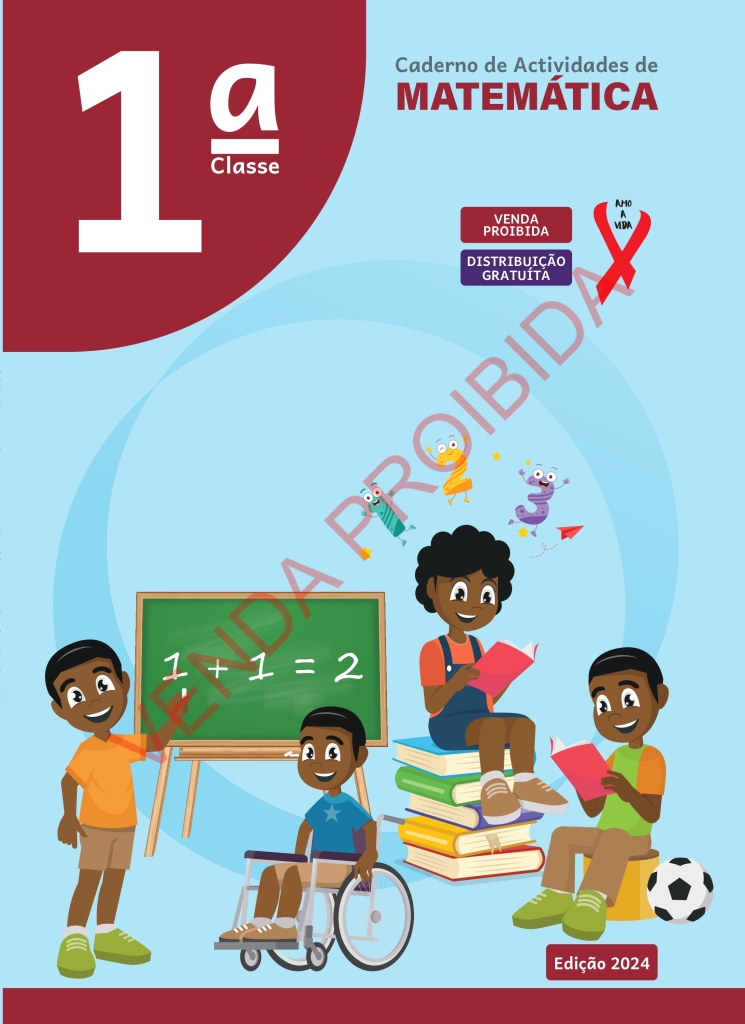 Capa do livro Caderno de Actividades de Matemática 1ª Classe