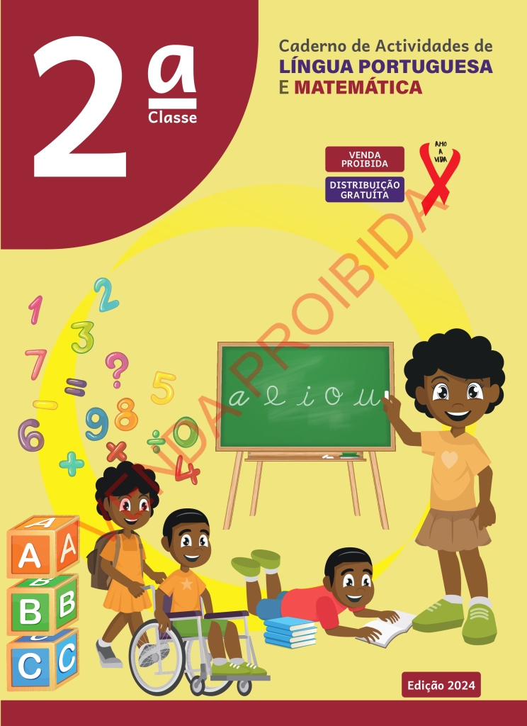 Capa do livro Caderno de Actividades de Português e Matemática 2ª Classe
