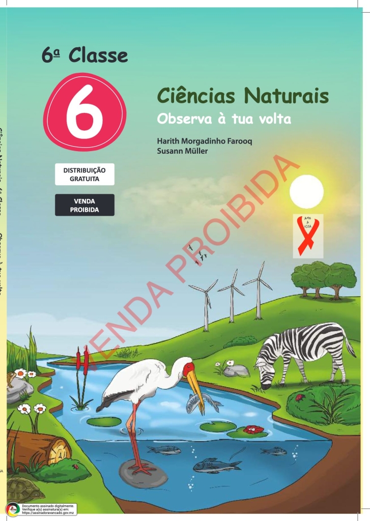 Capa do livro Ciências Naturais 6ª Classe