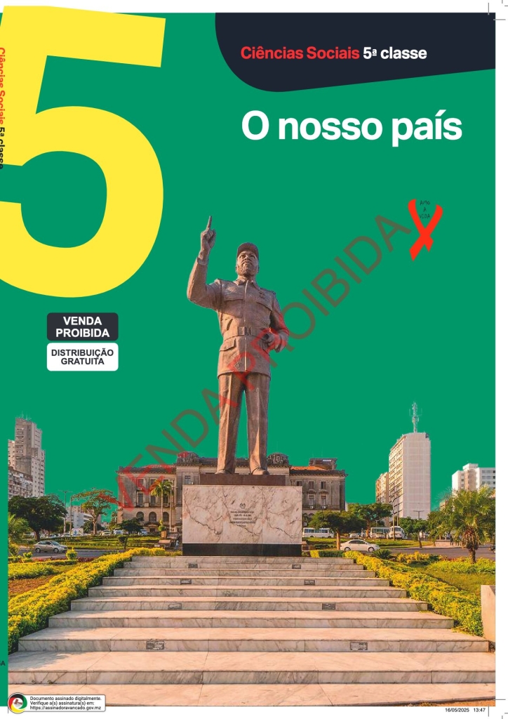 Capa do livro Ciências Sociais 5ª Classe