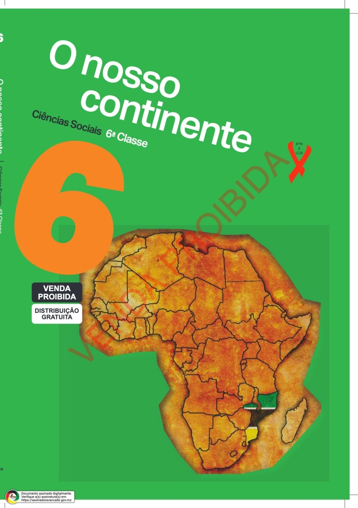 Capa do livro Ciências Sociais 6ª Classe