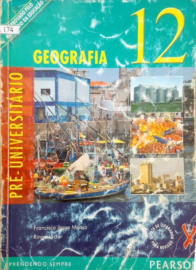 Capa do livro Geografia 12ª Classe (Pearson)