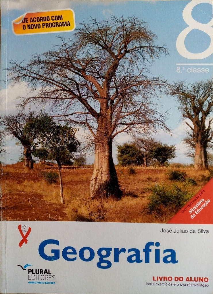 Capa do livro Geografia 8ª Classe (Plural Editores)