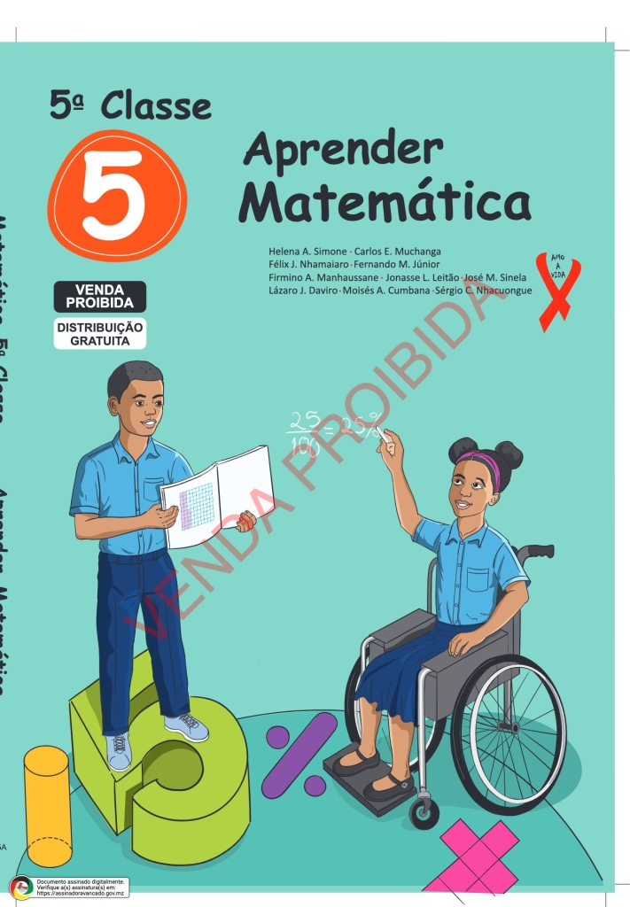 Capa do livro Matemática 5ª Classe
