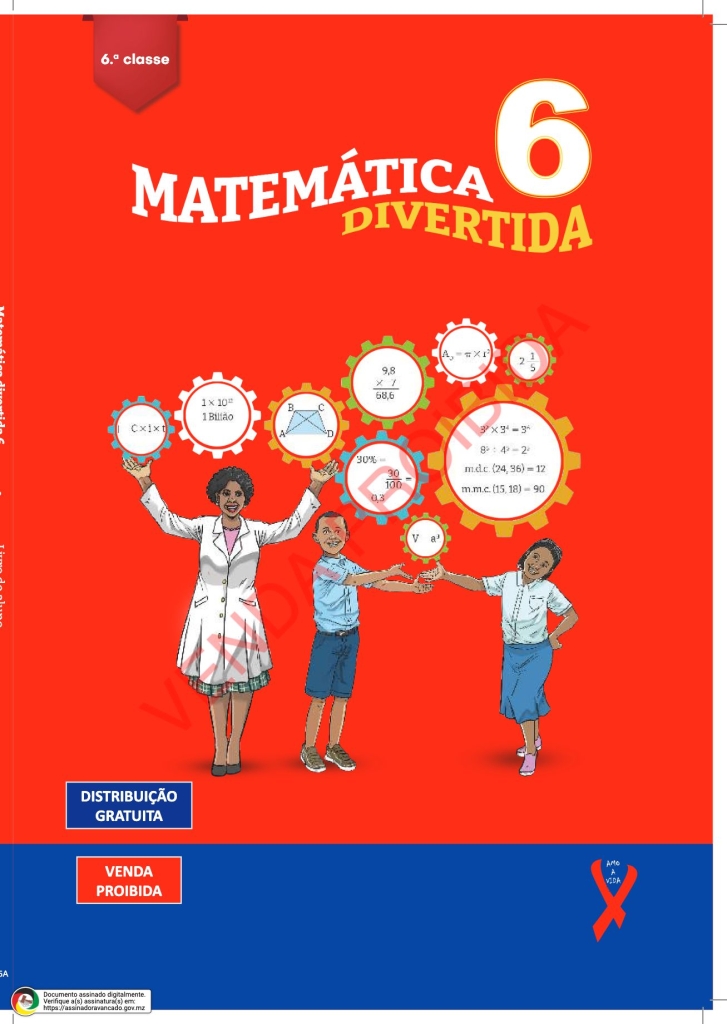 Capa do livro Matemática 6ª Classe