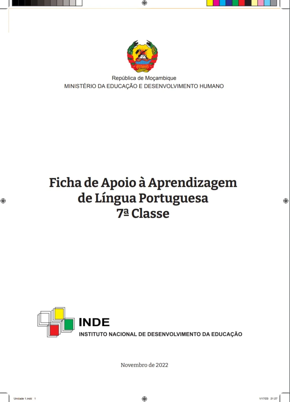 Português 7ª Classe (Ficha de Apoio)
