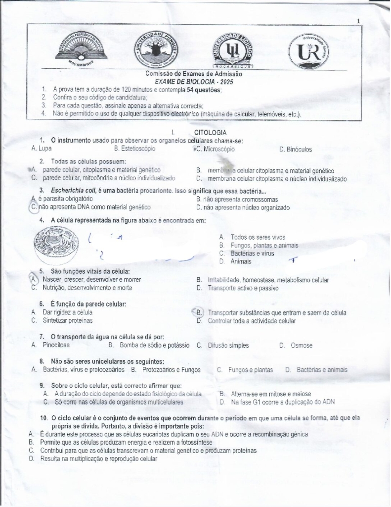 Capa de Biologia UP 2025 (Enunciado)