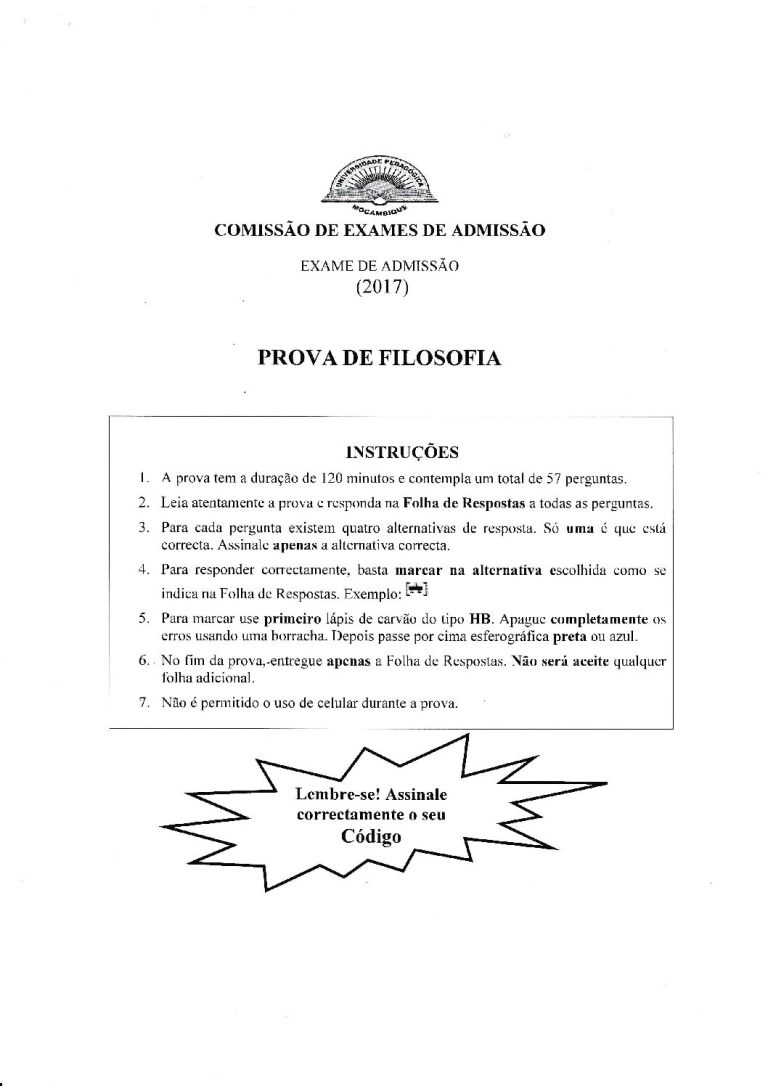 Filosofia UP 2017 (Enunciado)