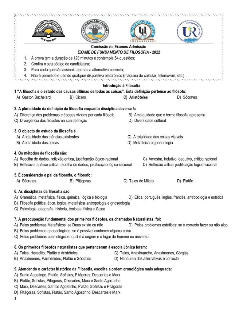 Capa de Filosofia UP 2022 (Enunciado)