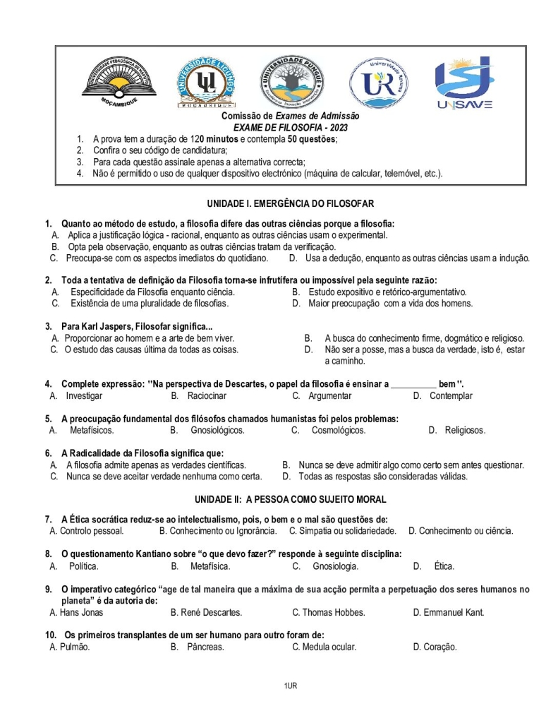 Capa de Filosofia UP 2023 (Enunciado)