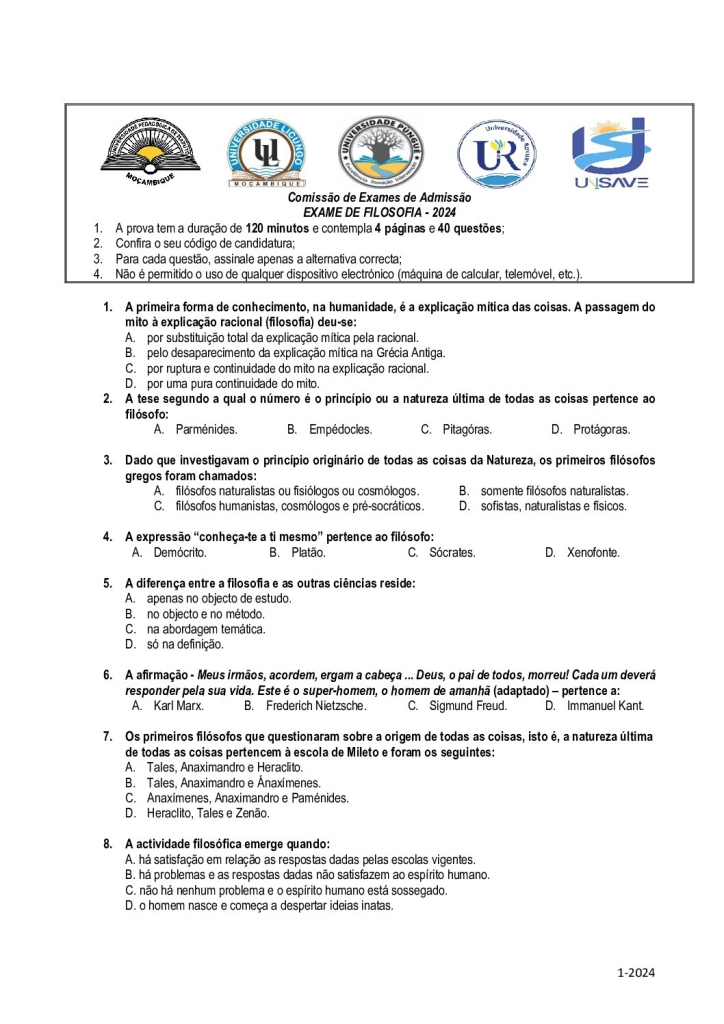 Capa de Filosofia UP 2024 (Enunciado)