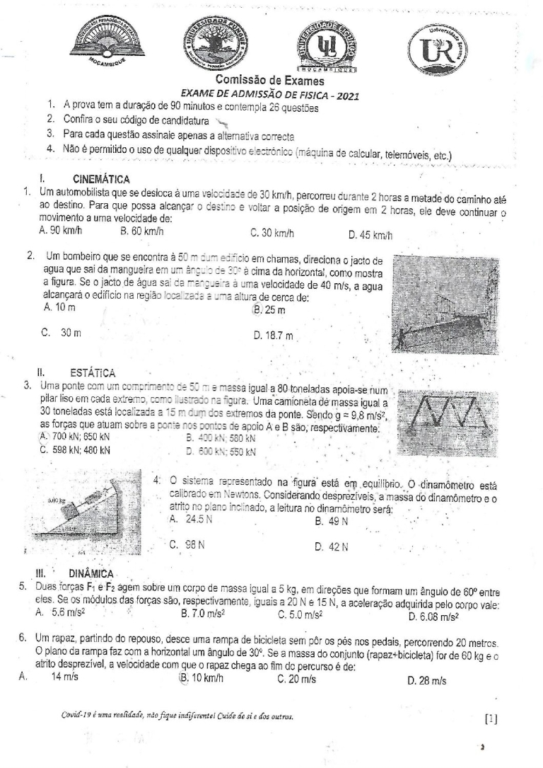 Física UP 2021 (Enunciado)