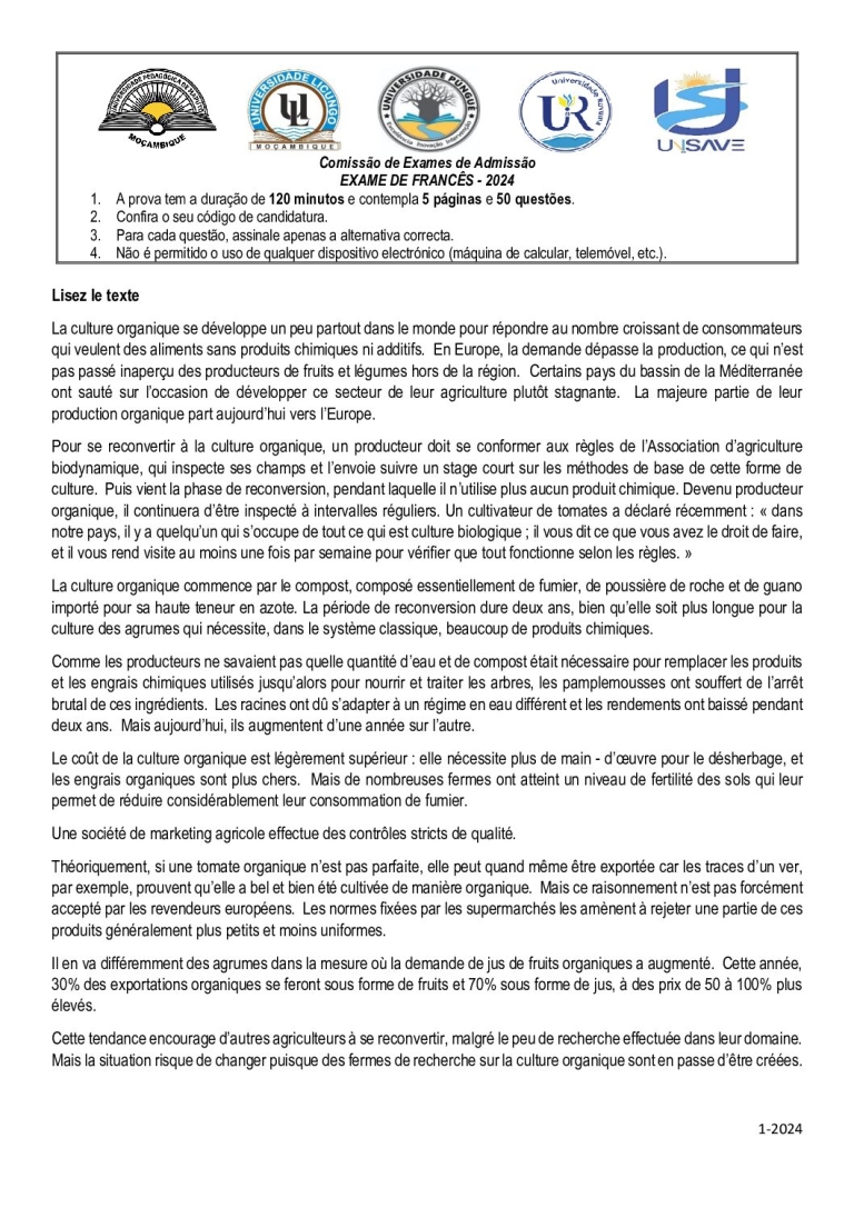Francês UP 2024 (Enunciado)