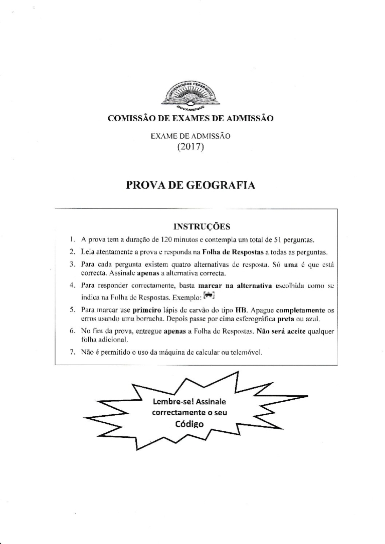 Geografia UP 2017 (Enunciado)