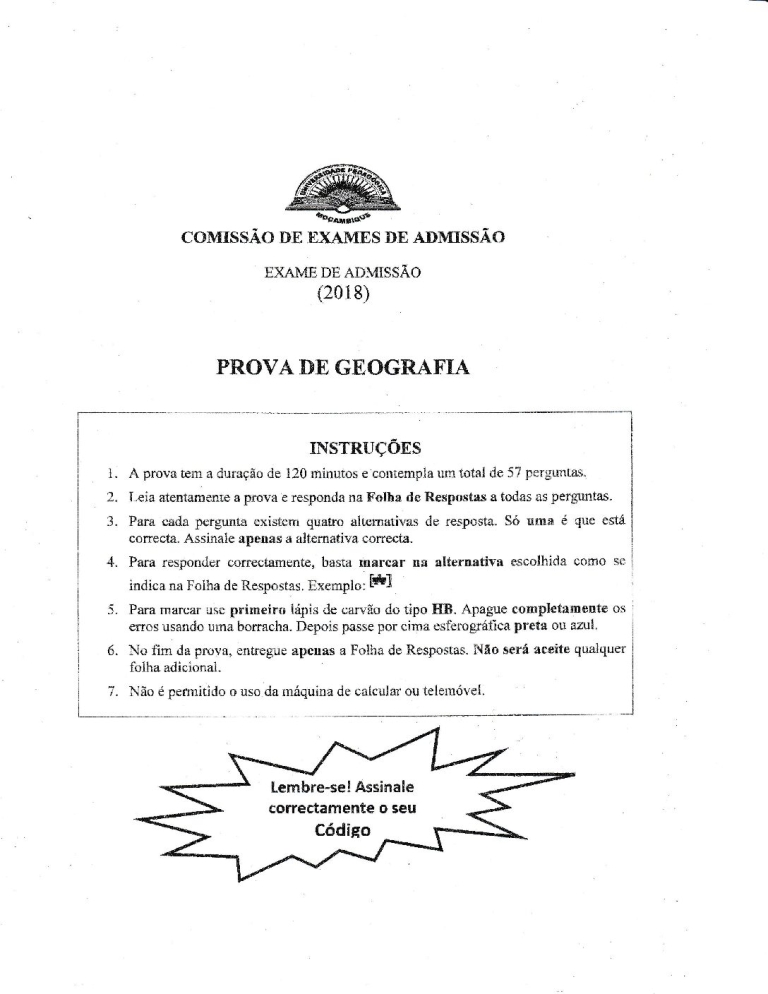 Geografia UP 2018 (Enunciado)
