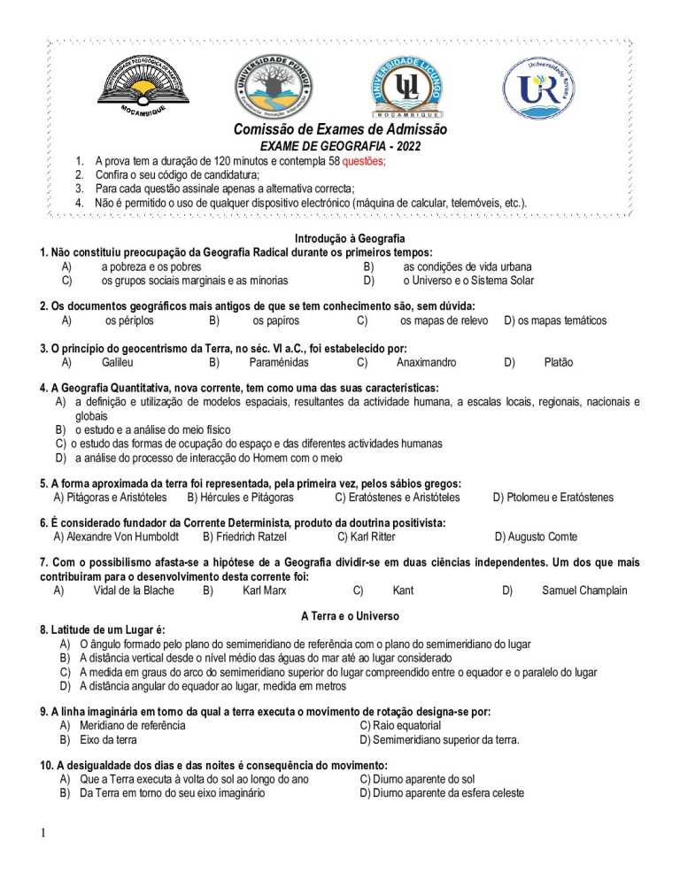 Geografia UP 2022 (Enunciado)