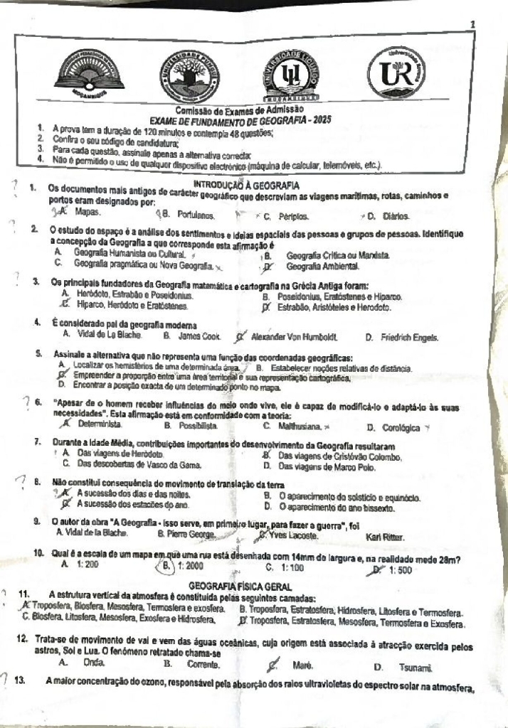 Capa de Geografia UP 2025 (Enunciado)
